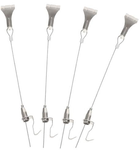 SOIMISS 4sets Gancio Per Cornice Fotografica Resistente in Acciaio Inox Corda Per Appendere Immagini e Cornici Gancio Per Cornici Artigianali Adatto Per Decorazioni Murali Specchi e Oggett