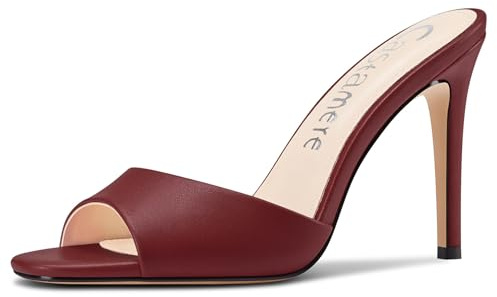 Castamere Donna Spillo Alto High Tacco Heel Aperte sulla Punta Ciabatte Moda Scarpe Sandali Slip-on Dress Feste Sandali 10 CM Heels