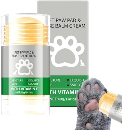 Trockene rissige Hundeboten, 40g Hundepfoten -Creme -Balsam -Sticks, Katzenfußblockpflegeprodukte, natürliche Salbe, Welpenschutz wie möglich, lecken sicher für Extremes Wetter
