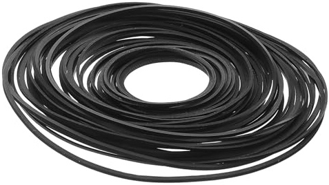 DECORNIJIA 50pcs Mixed Cassette Recorder Rubber Belts Folded Drive Belts Replacement for Tape Recorders Dvd CD Players Portable Repair Maintenance Kit