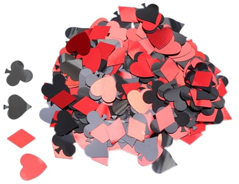 Healifty Decorazioni per Feste Scarti di Poker da 90 G Ritagli Colorati per Tavolo Decorazioni Sparsi per Matrimoni e Compleanni Accessori per Allestimenti di Eventi