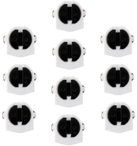 SG Store Lot de 10 Douilles pour Lampes LED T5 G5 G5-F288A (remplace 26.641.2002.50 250 V/10 A)