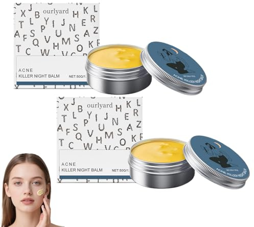 ourlyard Akne Balsam, Ultra-Performance Skincare, Natürliche Nicht Fettende Creme, Pflanzliche Inhaltsstoffe, Nicht reizend, für alle Hauttypen Geeignet (2 Pack)