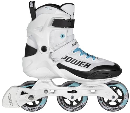 Powerslide Inline Skates Phuzion Radon Freeze 90, in Weiß für Damen, 90mm/83A Rollen, ABEC 5 Pro Kugellager, Art. nr.: 940653 37