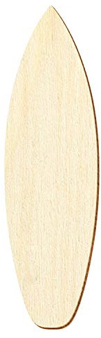Holz Surfboard Surfbrett - Deko Basteln 3-50cm, Größe:20cm, Pack mit:1 Stück