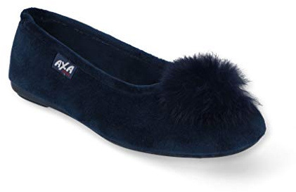 AXA SHOES Ballerina da Camera con Peluche_Morbido Sottopiede e Suola Antiscivolo - Colore Blu - Numero 36