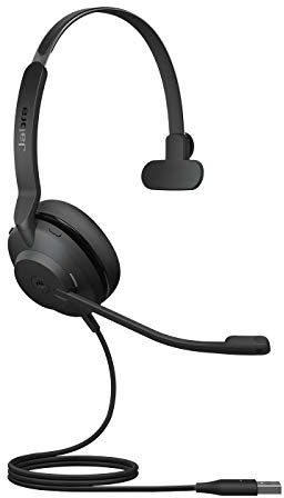 Jabra Evolve2 30 Headset - Mono headset with noise cancelling - UC Certified - with 2-microphone call technology - USB-A cable - Black