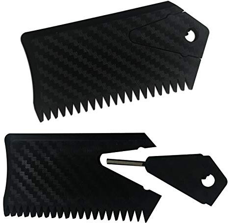 iBOARD Surfbrett-Wachskamm, Wachskamm + Flossenschlüssel für Surfbrett, Longboard, Wartungswerkzeug, 2 Stück