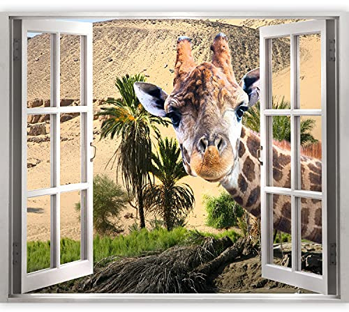 murando - Fototapete Vlies Poster Fensterblick, 140x100 cm, Schlafzimmer | Full HD Druck, 3D-Effekt, lichtbeständige Farben, ideal fürs Wohn- oder Schlafzimmer, schnelle Montage, lichtbeständig, edel