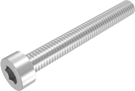SECCARO Zylinderschraube M10 x 80 mm, Edelstahl V2A VA A2, DIN 912 / ISO 4762, Innensechskant, Vollgewinde, 20 Stück