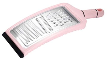 Cabilock Rallador De Acero Inoxidable Para Cocina Multifunción, Rallador De Verduras De Acero Inoxidable, Herramienta De Corte Para Cocina, Color Rosa, Diseño Compacto, Uso Doméstico