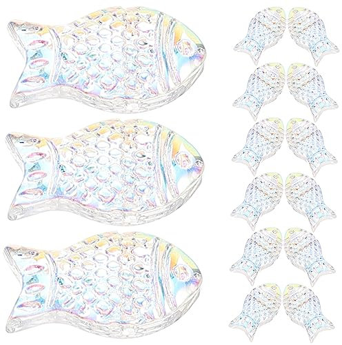 SEWOART 50stücke Niedliche Fischform Glasperlen Für Schmuckherstellung Abstandshalter Für Armbänder Ohrringe Und Kreative Bastelprojekte