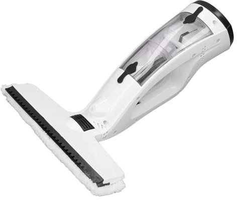 Wakects Aspirapolvere per Vetri a Batteria, Lavavetri Elettrico per la Pulizia dei Vetri, con Flacone Spray e Tergicristallo in Microfibra, 2000 MAh, per Vetri, Piastrelle, Specchi