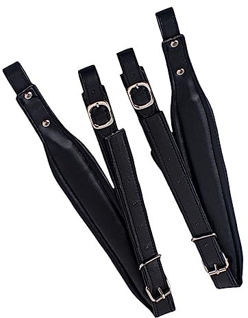 VICASKY Akkordeon-schultergurt Aus Kunstleder Mit Verstellbarem Schultergurt Für Bassakkordeonakkordeongurte Schwarz