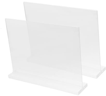OFFSCH 2 Stück Acryl-plakatständer Tischpreisständer Restaurant-menühalter Ständer Für Veranstaltungen Willkommensschild Kartenschild Barschild
