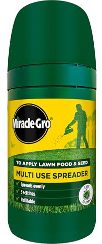 Miracle-Gro 121426 Spandiconcime Compatto per seminare e nutrire Il Tuo Prato lussureggiante, Verde