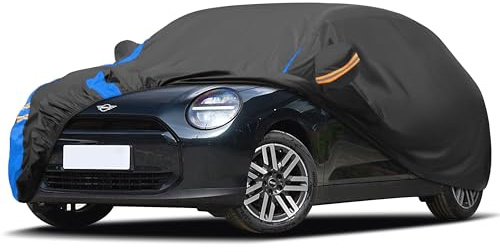Bilöverdrag vattentät bilkapsel, bilöverdrag bilpresenning vinter och sommar för garage dammskydd mot regn, sol och damm med förvaringsväska (för halvkombi 415 till 435 cm)