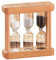 Ensemble de minuterie de Sable sablier en Bois avec 1, 3 et 5 Minutes d'horloges Sable et Gris, minuteur Cuisine éducative Fonctionnelle Cadeau Bureau