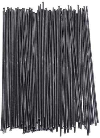 100 Pcs Pneumatic Needle Scaler Needles 2mmx180mm Tungsten Steel Descaling Needles for Ship Deck Maintenance with High Wear Proofing