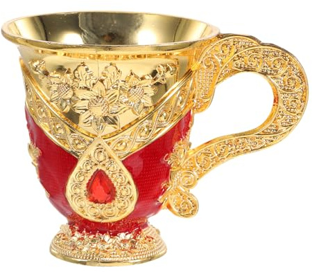 Gatuida Copa de Licor Metálica Vintage Retro Taza Multifunción para Hogar Diseño Ligero Aluminio para Fiestas y Regalos Elegantes