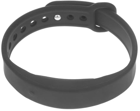 Supvox Smart Armband mit Schrittzähler Schlafmonitor und Stillem Vibrationsalarm Multifunktionales Fitness Wristband USB Wiederaufladbar Temperaturanzeige Schwarz für Sport und Alltag