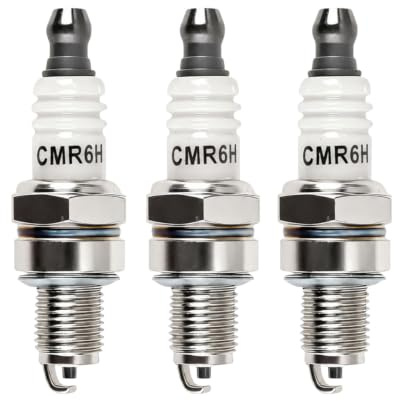 ChainYao 3PCS CMR6H Spark Plugs, Replacement for Stihl FS90R FS100R FS110R MS171 MS181 MS211 BR500 BR550 BR600, Fits Trimmer Chainsaw Blower Brush Cutter Lawn Mower