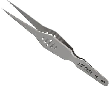 Wide Jaw Pincers for Electronics Repair Steel Construction Ergonomic Grip Jewelry Crafting Tool Multipurpose Electronics Maintenance Tweezers