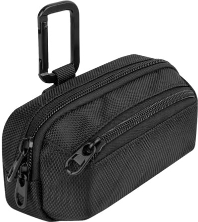 Ronyme Estuche de Viaje para de frecuencia cardíaca, Correa de Pecho, Bolsa de Transporte con Bolsillo Frontal y mosquetón para Guardar