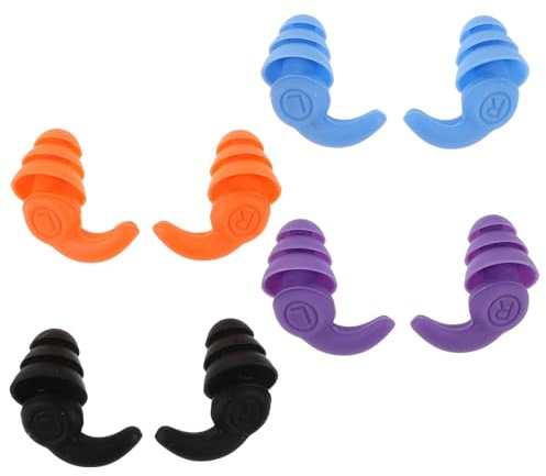TOYZFRIENDY Tapones Oídos Impermeables de Silicona 60 Milímetros, 4 Pares Reutilizables Estuche Antipérdida, Ideales para Natación, Surf y Deportes Acuáticos, Protección y Ajuste Cómodo