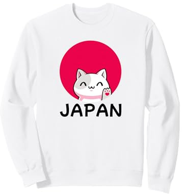 Tops, Camisetas y Accesorios de Viaje con diseño de Gato de la Suerte Sudadera