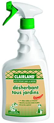 Clairland Désherbant Tous Jardins - Actif présent dans la Nature - Prêt à l'emploi 900 ML