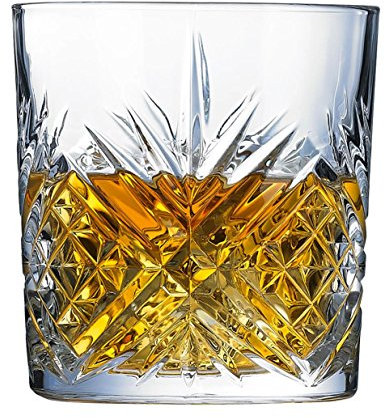 Arcoroc Broadway Bicchieri di cristallo set 6 Bicchieri | Bicchieri di whisky | 300 ML | Vetro di brandy Grappa
