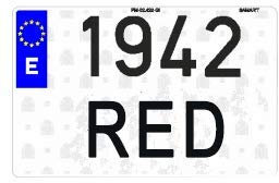 EPM Matrícula para Coche Acrílica 340x220 mm Cuadrada Trasera Todo Terreno y 4 x 4 Europea Homologada