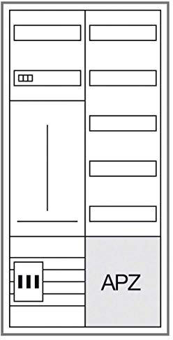 Hager Armoire complète ZB323Q15EN - Montage en saillie - Contenu : 1 pièce.