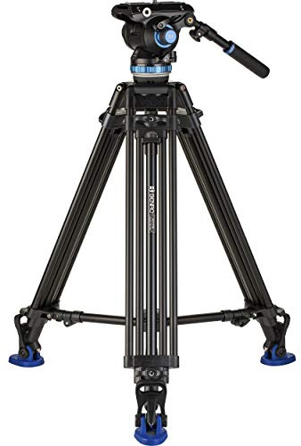 Benro A673TM Dual Stage Aluminium Video Tripod & S8PRO Head - 75mm Bowl, 3 Leg Sections, Twist Lever-Lock