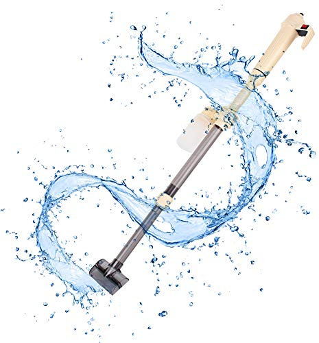 Ejoyous Elektrische Mulmsauger Aquarium, Aquarium Kies Reiniger Siphon Staubsauger Kiesreiniger Bodenreiniger mit Aquarien Algen/Schmutz Reinigung Wasserwechsel Pumpe