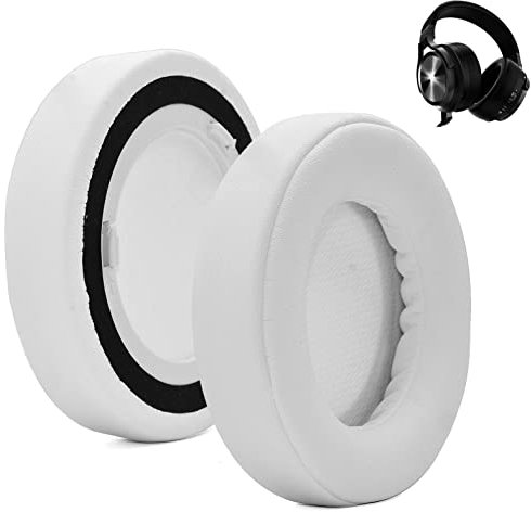 Replacement Earpads Corsair virtuoso ear cups,Earpads for earphones,Ear Pads Cups for Corsair Virtuoso RGB Wireless SE Gaming Headset (White normal)