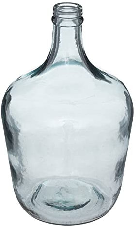 Atmosphera - Vase Dame Jeanne - Verre recyclé - Bleu - H30 cm