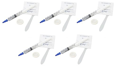 Pâte Conductrice Thermique, Graisse Thermique 5 Pièces Forte Adhérence sans Danger de Poison Fiable pour GPU (2,5 ML, 0,11 oz)