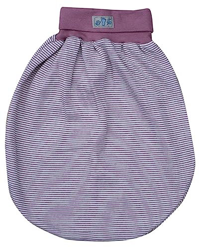 Lilano, Schlafsack/Pucksack mit Nabelbund, Merinowolle (kbT), Seide, 210 g/m² (Mauve/Natur)