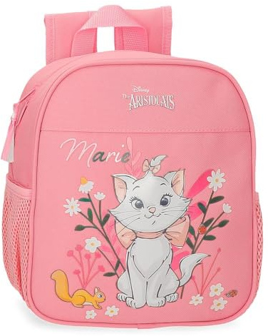 Disney Joumma Marie - Les Aristochats Sac à Dos préscolaire Adaptable à Chariot Rose 21 x 25 x 10 cm Polyester 5,25 l, Aristocats Marie, Talla única, Sac à Dos 25 Adaptable
