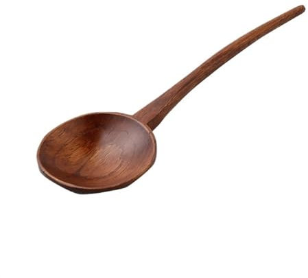 SLMSMSH Mestoli Mestolo in Legno for Cucinare, Mestolo for zuppa – Cucchiaio da Portata in Legno, Ecologico, Naturale e sostenibile Cucchiaio da zuppa
