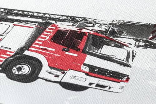 A.S. Création Bordüre Tapetenborte Feuerwehr Kinderzimmer grau rot schwarz 5 x 0,13 M.