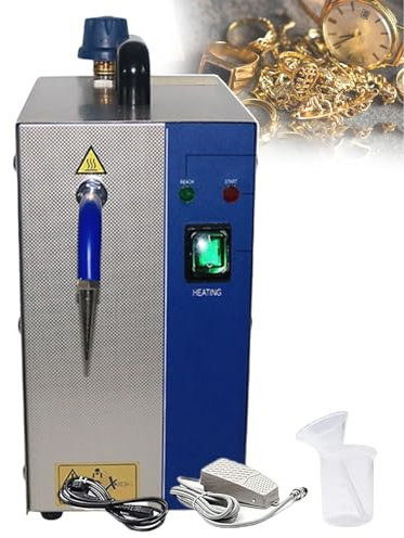 forplubossmmp Limpiador A Vapor De Acero Inoxidable para Joyas Y Gemas con Indicador De Presión De Aire Y Calor, Máquina Limpiadora A Vapor Profesional para Joyas Relojes Gafas Collares, 2L/4L,2L