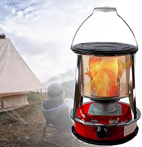 Kerosene Heater Indoor, Kerosene Heater 4.6L(Lasts 16-21 h), 9000BTU/H,for construction trailers, sporting events, bars, sheds, fishing, etc
