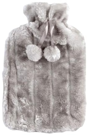 Copertura Morbida In Peluche Per Borsa d-ell'acqua Calda Da 2 Litri - Accogliente Copertura In Pelliccia Sintetica Di Lusso | Regali Per Uomini, Donne E Bambini (Bottiglia acqua Calda Non Inclusa)