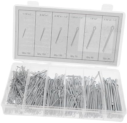 COSMEVIVI 555stücke Teiliges -sortiment-kit Federstahl-splinte Für Auto-anhängerkupplungsreparaturen Splintclips Verschiedenen