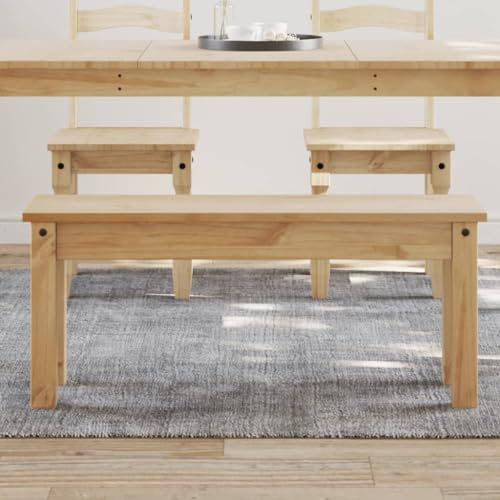 XGWKCNV Bänke, Küchen- und Essbänke, Essbank, Panama, 105 x 30 x 45 cm, Massivholz Kiefer