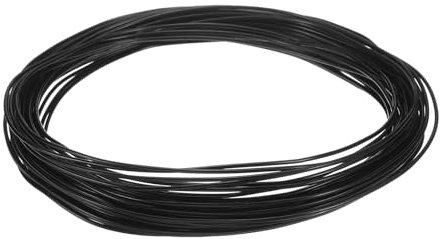 QUARKZMAN Alambre de Entrenamiento de Bonsái de Aluminio Anodizado 1.5Mm/15 Gauge 33 Pies de Longitud Alambre de Bonsái Flexible para Jardinería, Horticultura, Paisajismo, Plantación, Negro