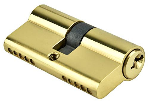 Lock Cylinder Replacement, Copper Home Anti Theft Door Lock with Keys, Security Entrance Lock Cylinder for Wooden Doors, Iron Doors, Key in Knob Cylinder